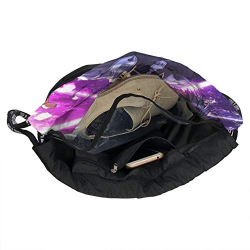 CrazyCoolArt Sword Art Online Kirigaya Kazuto Anime Mochila con cordón Mochila portátil de ocio de almacenamiento de viaje Bolsas de hombro de 35 x 16 pulgadas