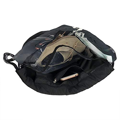 CrazyCoolArt Sword Art Online Kirigaya Kazuto mochila con cordón paquete de mochilas portátil de ocio de almacenamiento de viaje bolsas de hombro de 35 x 45 cm