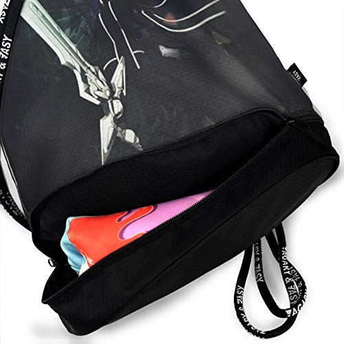 CrazyCoolArt Sword Art Online Kirigaya Kazuto mochila con cordón paquete de mochilas portátil de ocio de almacenamiento de viaje bolsas de hombro de 35 x 45 cm