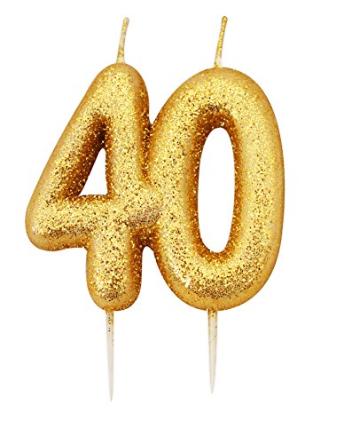 Creative Converting AHC206 - Vela moldeada (101,6 cm), color dorado