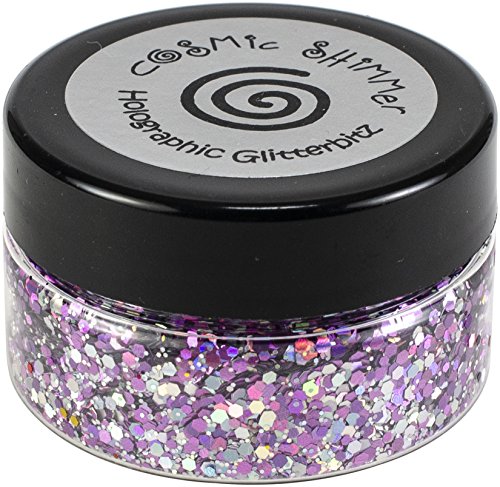 Creative Expressions Cosmic Shimmer Holographic Glitter, Acrylic, Lilac Shine, 5 x 5 x 5 cm