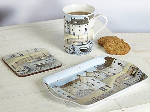 Creative Tops Cornish Harbour - Time For Tea Mug Coaster & Tray Gift Set