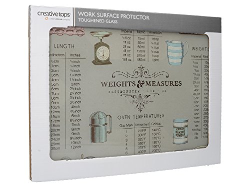 Creative Tops -Protector para encimera con conversor de Medidas imperiales a métricas