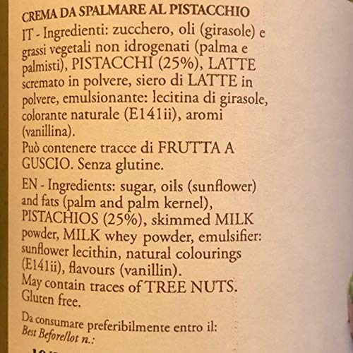 Crema de pistacho para untar 370 gr
