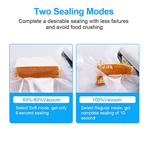 Crenova V60 Plus - Envasadora al vacío 3 en 1 con kit de iniciación de Cutter, tubo de vacío, rollo de vacío y 10 bolsas de sellado al vacío para cocinar Sous Vide