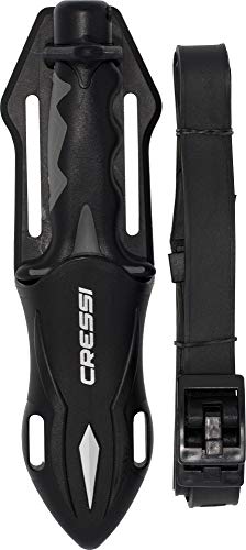 Cressi Predator Cuchillo, Unisex Adulto, Negro, 18 cm
