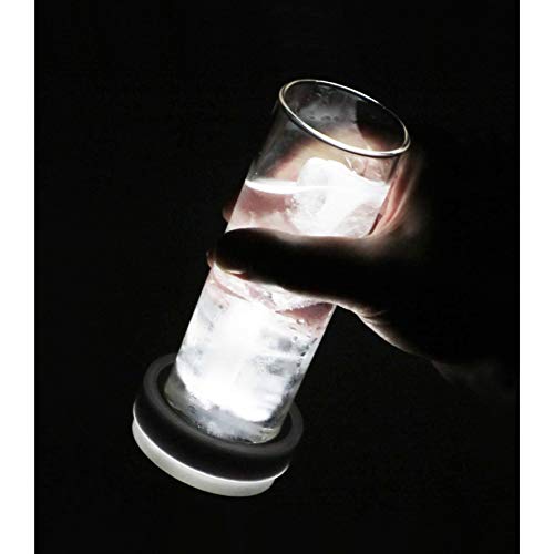 Criquet – Calzavasos con Luz Led – Posavasos Originales para Casa Y Hostelería – Ajustables A Recipientes con Diámetro 48 A 54 Mm – 2 Unidades