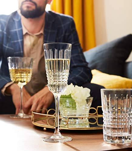 Cristal d'Arques L8235 Rendez-Vous - Juego de 4 copas de vino (cristal, 35 cl, resistente y grueso), Cristal de caltillo., transparente, 17 cl
