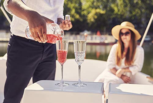Cristal d'Arques L8235 Rendez-Vous - Juego de 4 copas de vino (cristal, 35 cl, resistente y grueso), Cristal de caltillo., transparente, 17 cl