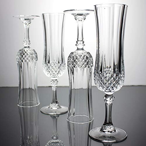 Cristal D'Arques Longchamp - Estuche de 6 copas alargadas, 14 cl