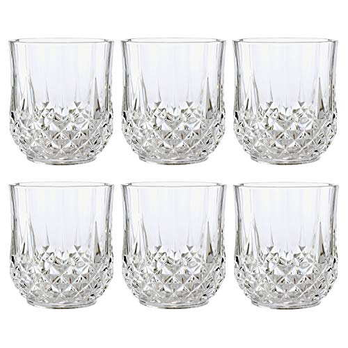 Cristal d'Arques Longchamp - Juego de 6 vasos de whisky 230ml, sin la marca de llenado