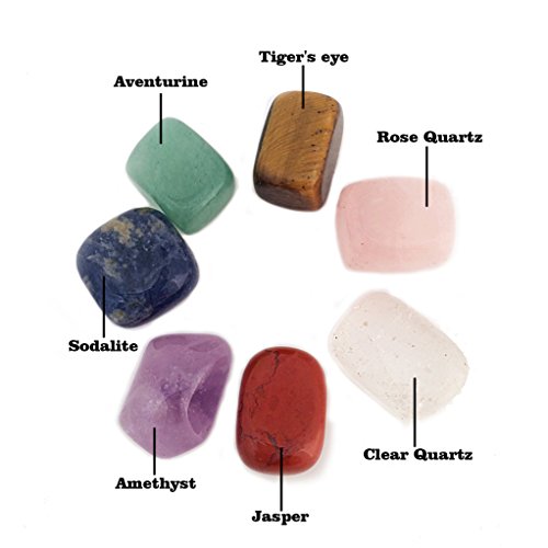 Cristales de curación para uso como piedras de chakra, meditación, relajación y reiki