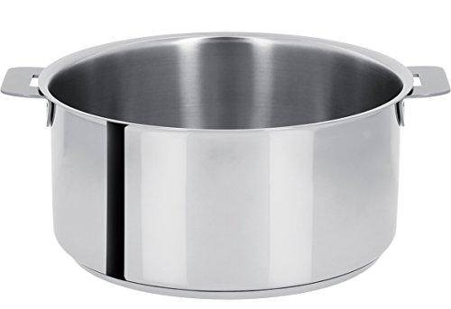 Cristel C14Q - Cazo de Acero Inoxidable (14 cm, sin Mango Desmontable), colección Mutine.