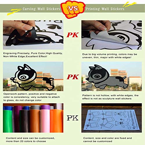 Crjzty Apliques Carnicería clásica Decoración del hogar Pegatinas de Pared Calcomanía para Carnicería Mural Matar Animales Vinilo Comercial naklejki na scianeXL 57cm X 87cm