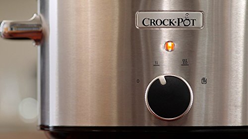 Crock-Pot CSC028X-01 Olla de Cocción, 3.5 litros, Acero inoxidable 18/8, 2 Velocidades, Gris