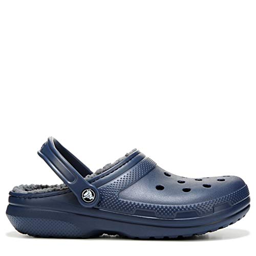 Crocs Classic Lined Clog, Zuecos Unisex Adulto, Azul (Navy/Charcoal), 45/46 EU