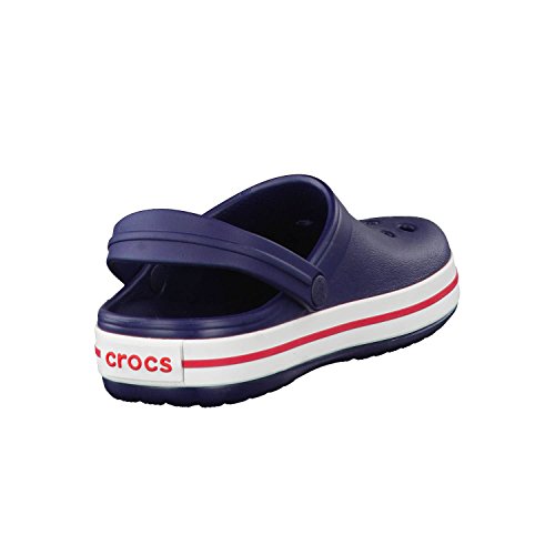 Crocs Crocband Clog K, Zuecos con Correa Unisex-Bambini, BLU (Navy/Red), 27/28 EU