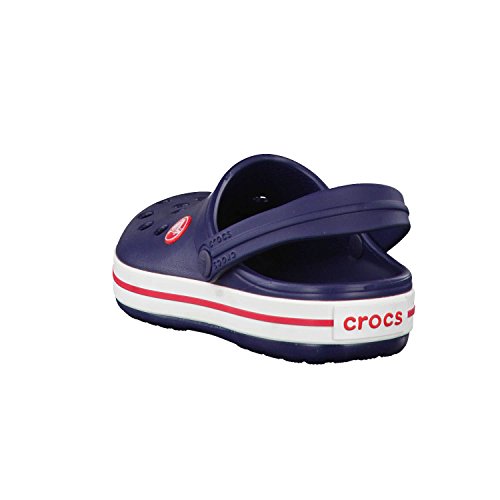 Crocs Crocband Clog K, Zuecos con Correa Unisex-Bambini, BLU (Navy/Red), 27/28 EU