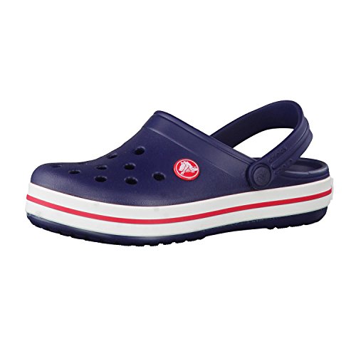 Crocs Crocband Clog K, Zuecos con Correa Unisex-Bambini, BLU (Navy/Red), 27/28 EU