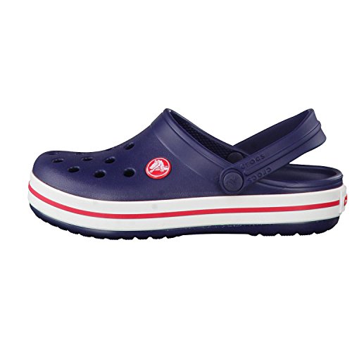 Crocs Crocband Clog K, Zuecos con Correa Unisex-Bambini, BLU (Navy/Red), 27/28 EU