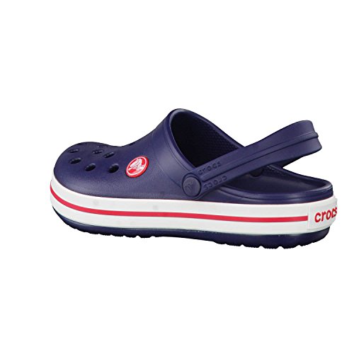 Crocs Crocband Clog K, Zuecos con Correa Unisex-Bambini, BLU (Navy/Red), 33/34 EU
