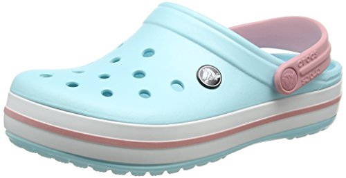 Crocs Crocband U, Zuecos Unisex Adulto, Azul (Ice Blue-White), 36-37 EU