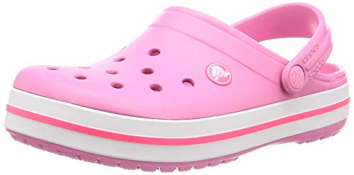 Crocs Crocband, Zuecos Unisex Adulto, Rosa (Pink Lemonade/White 62p), 37/38 EU
