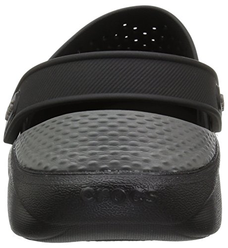 Crocs Literide Clog, Zuecos Unisex Adulto, Negro (Black/Slate Grey), 41/42 EU