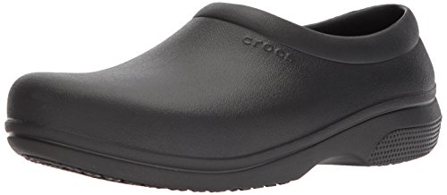 Crocs On The Clock Work SlipOn, Unisex Adulto Zapato, Negro (Black), 39-40 EU