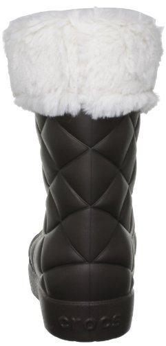 Crocs Super Molded Cuffed Puff Boot Women, Botas Planas para Mujer, Marrón, 36/37 EU