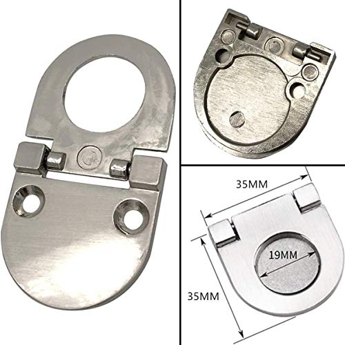CTRICALVER 4pcs Manijas invisibles |Bronce Mini Tiradores de barra de Acero inoxidable | para puerta de armario armario cajón asas Pack Set Mobiliario de oficina-Con tornillos (35mm)