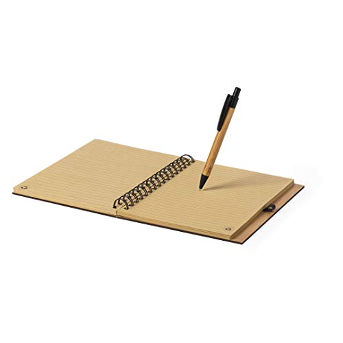 Cuaderno de Notas el Mejor repostero del Mundo - Libreta de Madera Natural con Boligrafo Regalo Original Tamaño A5