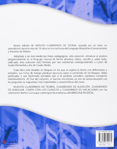 Cuadernos de Teoría, Grado Elemental Volumen 2 (RM Teoria de la musica)