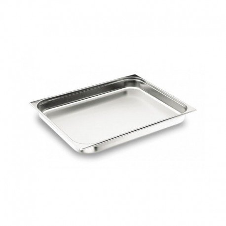 CubetasGastronorm - Cubetas Gastronorm 2/1 (650x530 mm) - 2016100 - 20 mm 6L, Acero inoxidable, Sin asa, No perforada