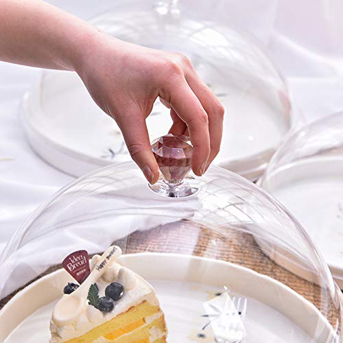 Cubierta de domo infusor fumar de 4 piezas, tapa de campana ahumada, sello de goma acrílica duradera, mezcla de puertos, especias, aroma, sabor, mango superior de fácil agarre, para cocina molecular