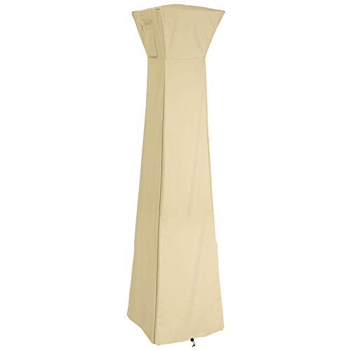 Cubierta Impermeable Para Calentador Patio, Cubierta Impermeable Para Calentador Patio Tela Oxford Cubierta Duradera Para Muebles Patio (Beige)