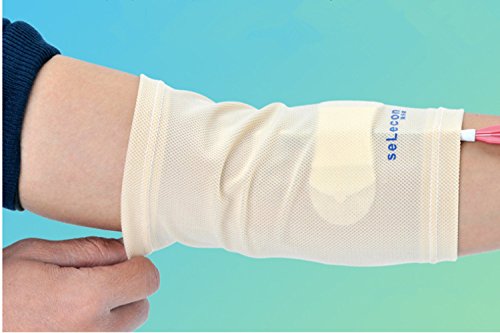 Cubierta para catéter central colocado por vía periférica (PICC), protector de PICC para niños y adultos (con peso de 40 a 95 kg), transpirable, ultra suave, color beige.