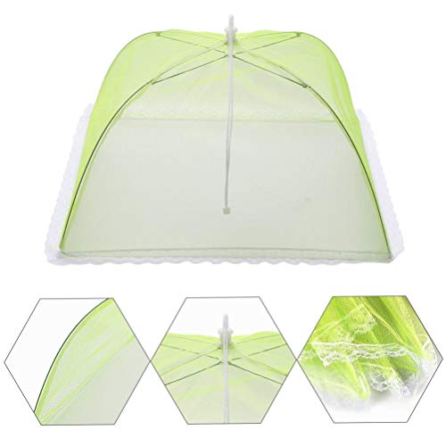 Cubierta Protectora Grande de Alimentos, Tapa Pantalla de Malla Plegable contra Moscas,plegables y reutilizables para exteriores, alimentos