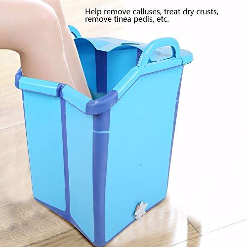 Cubo de baño de pies plegable portátil Barril Barril de lavado de pies Lavabo de agua plegable Accesorios de baño de pies para el hogar