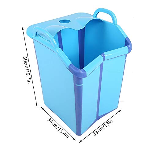 Cubo de baño de pies plegable portátil Barril Barril de lavado de pies Lavabo de agua plegable Accesorios de baño de pies para el hogar