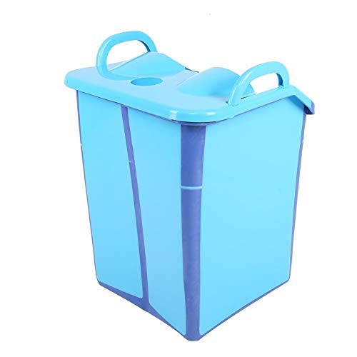 Cubo de baño de pies plegable portátil Barril Barril de lavado de pies Lavabo de agua plegable Accesorios de baño de pies para el hogar
