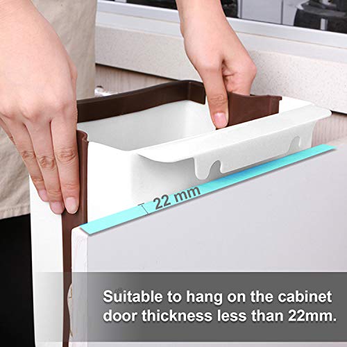 Cubos de Basura Plegable Contenedor de Basura Colgante de Pared Basurero Extraible para Dormitorio Cocina Coche Baño Oficina