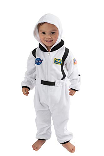 Cuddle Club Mono Polar Bebé para Recién Nacidos a Niños 4 Años - Pijamas Infantiles Chaqueta de Invierno Abrigo Polar Niño Mono de Niños - AstronautWhite0-3m