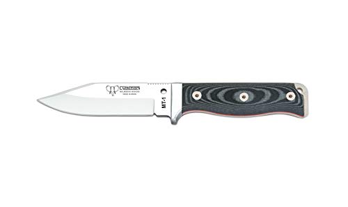 Cudeman Cuchillo Supervivencia 295-M-K* MT-1, Acero molibdeno vanadio, Mango micarta, Uso Deportivo, Hoja de 11 cm, Herramienta Pesca y Caza, Actividad Deportiva, Camping + Tarjeta Multiusos Regalo