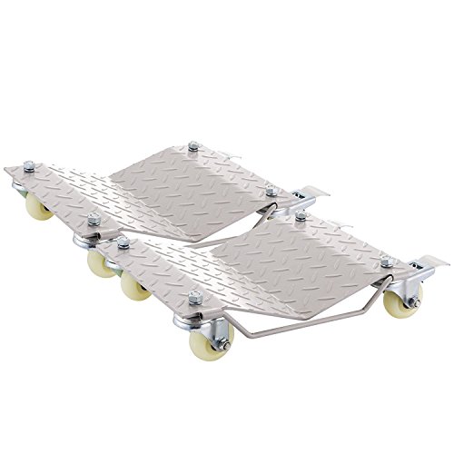 Cueffer 2 Pcs Carrito para Desplazar Coche Carro de Carrete 12x16 1500Lbs para Mover el Neumático del Coche