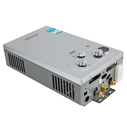Cueffer LPG Calentador de Agua Calentador de Agua de Gas Licuado 36KW Calentador de Agua Automático LCD Digital Calentador de Agua Instantáneo Propane Gas Hot Water Heater (8L)