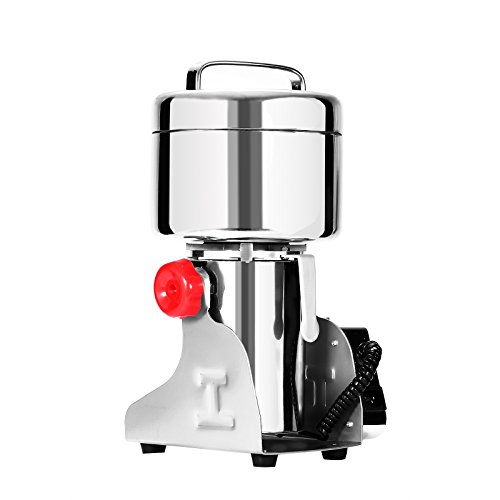 Cueffer Molino de Grano Máquina Eléctrica de Molino Molino de Grano Acero Inoxidable Máquina Oscilante de Moler para Pulverizar Hierba de Grado Alimenticio Maquina de Molino (750g)