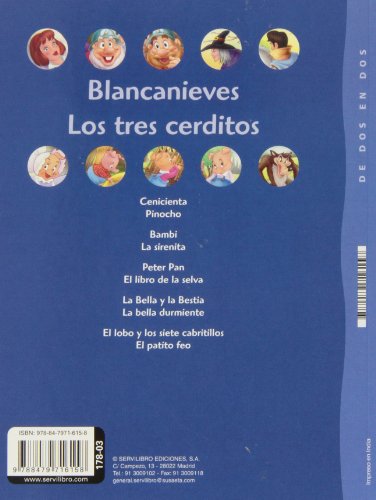 Cuentos cl?sicos de dos en dos, La cobertura y el título pueden variar
