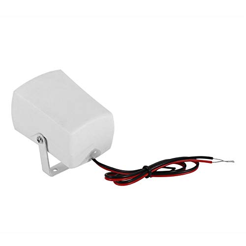 Cuerno de alarma, Sirenas DC 12V con cable Mini Horn Siren 110 dB con sistema de alarma de seguridad para el hogar