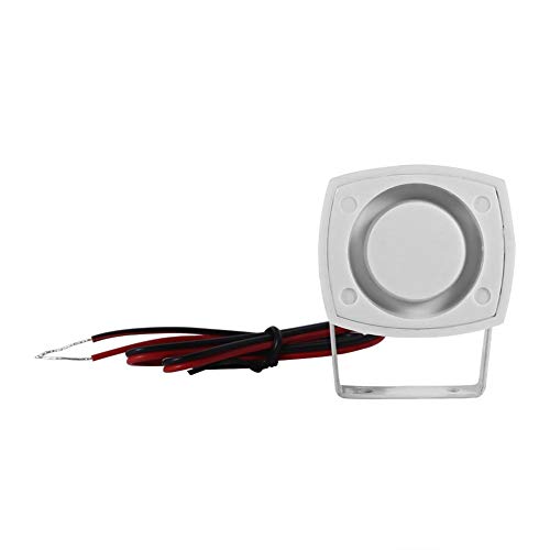 Cuerno de alarma, Sirenas DC 12V con cable Mini Horn Siren 110 dB con sistema de alarma de seguridad para el hogar